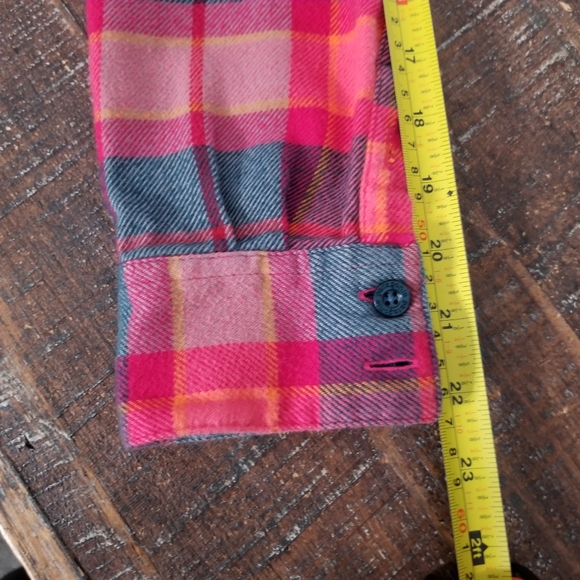 Patagonia W's Long-Sleeved Fjord Flannel Shirt Organic Cotton Size 0 - Picture 4 of 7